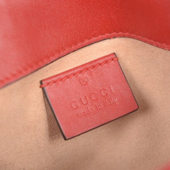 ♥️ Gucci GG Marmont V Small Red Crossbody Bag ♥️ - Picture 16 of 16